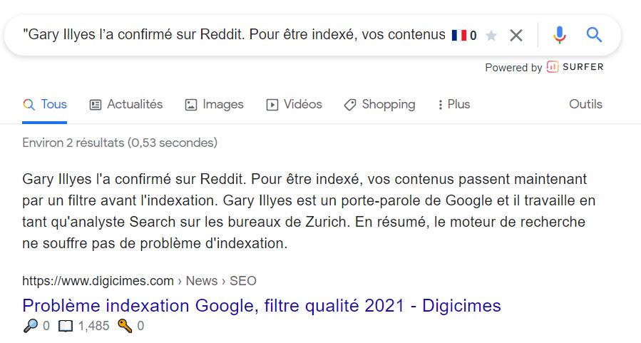 indexation google citation