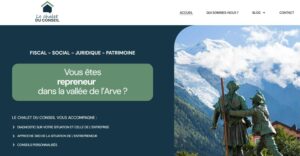 Page d'accueil du site Le Chalet du Conseil, conseil fiscal, social, juridique et patrimonial à Saint-Gervais-les-Bains